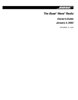 Bose Wave-Radio - Owners Guide 